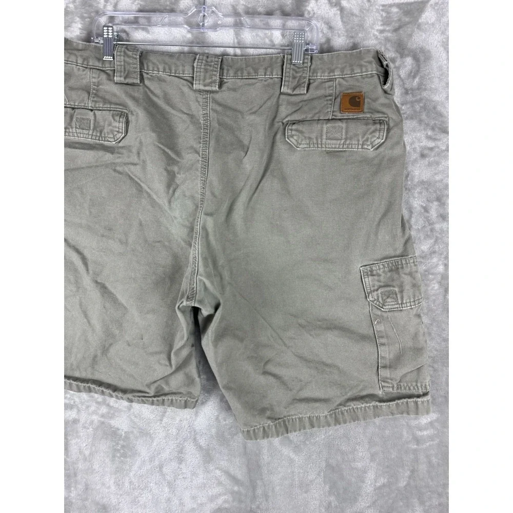 Vintage Carhartt Duck Work Shorts Canvas Green Men's Size 42 Utility Outdoor